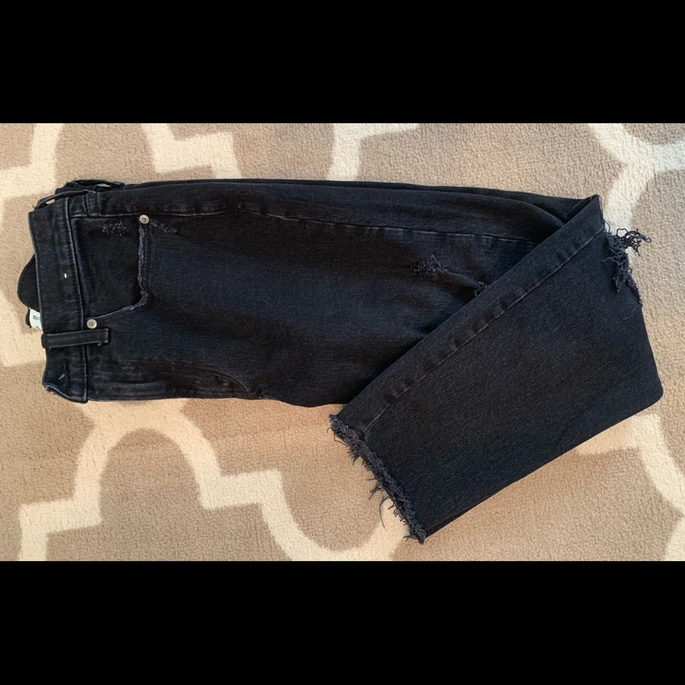 Abercrombie black boyfriend jeans